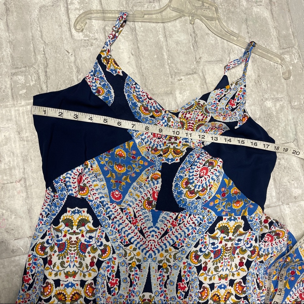 Blue multicolored paisley Kaleidoscope Maxi Dress - Picture 3 of 9